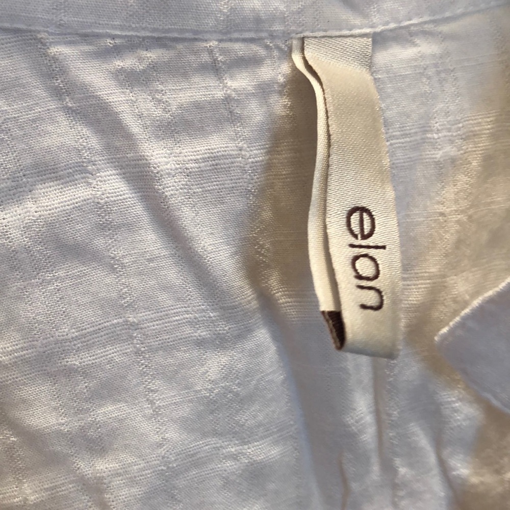 Clear Out Elan Wrap Front White Tunic - image 5